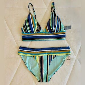 Aerie - Striped Bikini Top & Bottom